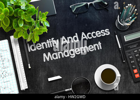 Identify And Access Management Concept. 3D render. Stock Photo