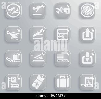 Airport  simply symbols for web and user interface Stock Vector