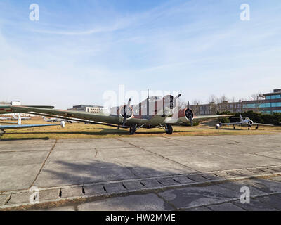 Junkers JU 52 at the Polish Aviation Museum Krakow in Poland Stock Photo