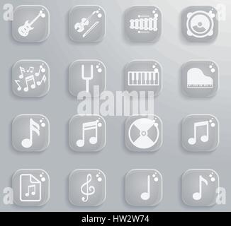music web icons for user interface design Stock Vector