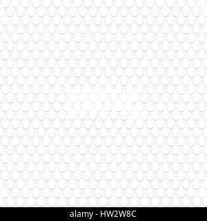 Abstract seamless white geometric pattern, created of cut oval shape paper with shadows. Vector illustration. Stock Vector