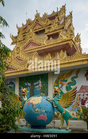 Dharmikarama Temple, Georgetown, Penang, Malaysia Stock Photo