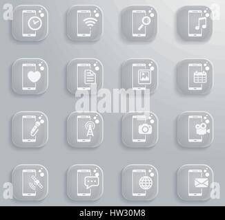 Smartphone simply symbol for web icons and user interface Stock Vector