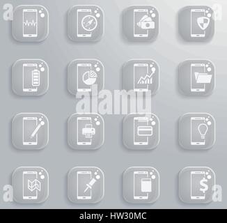 Smartphone simply symbol for web icons and user interface Stock Vector
