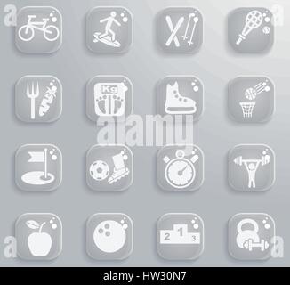 sport web icons for user interface design Stock Vector