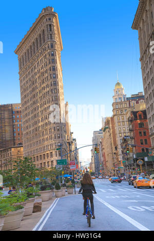 USA, New York, New York City, Manhattan, Flatiron Building Stock Photo