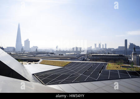 Rooftop view of the Shard and South London's skyline including Tate Modern, UK, London Stock Photo