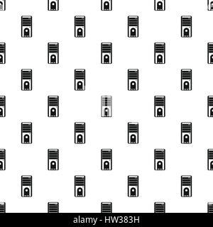 System unit pattern, simple style Stock Vector