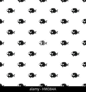 Surgeon fish pattern, simple style Stock Vector