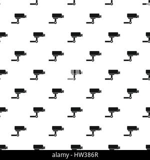 Surveillance camera pattern, simple style Stock Vector