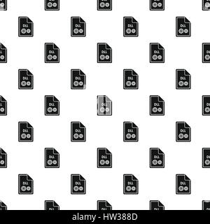 DLL file pattern, simple style Stock Vector