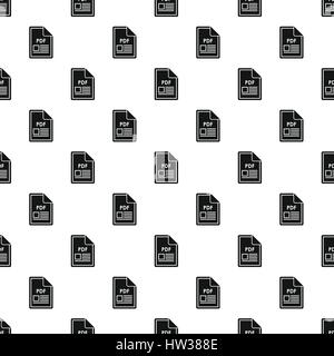 PDF file pattern, simple style Stock Vector