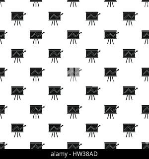 Business growing chart presentation pattern Stock Vector
