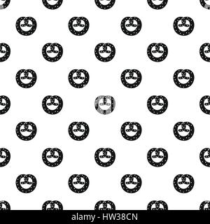 Pretzel pattern, simple style Stock Vector