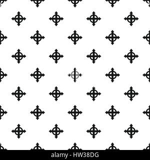 Expand arrows pattern, simple style Stock Vector