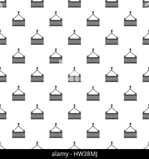 Crane with load pattern, simple style Stock Vector