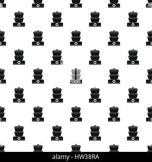 Double boiler pattern, simple style Stock Vector