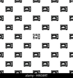 Microwave oven pattern, simple style Stock Vector