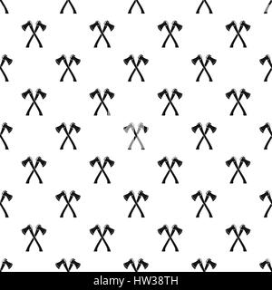 Two crossed axes pattern, simple style Stock Vector