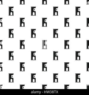 Retro style arcade game machine pattern Stock Vector