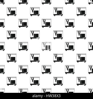 3d printer pattern, simple style Stock Vector