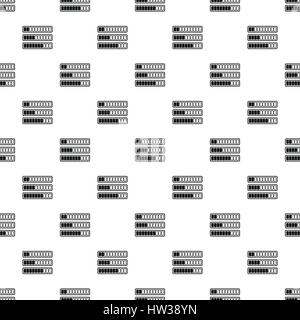 Loading bars pattern, simple style Stock Vector