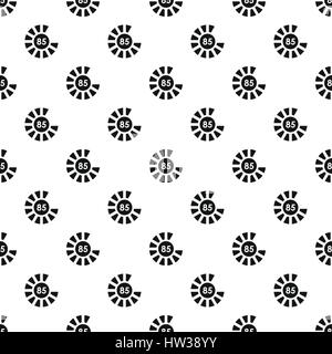 Circle loading, 85 percent pattern, simple style Stock Vector
