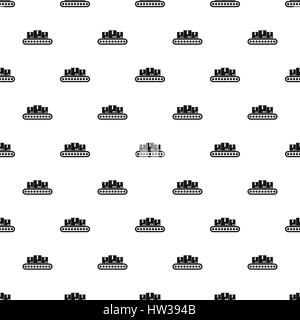 Belt conveyor with load pattern, simple style Stock Vector