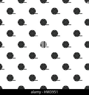 Film reel pattern, simple style Stock Vector