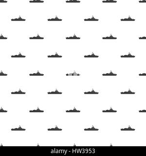 Military navy ship pattern, simple style Stock Vector