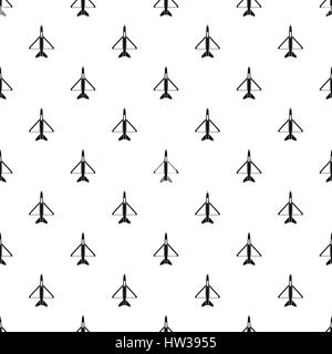 Military aircraft pattern, simple style Stock Vector