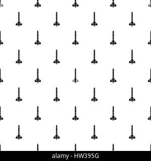 Missile rocket pattern, simple style Stock Vector