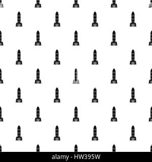 Rocket bomb pattern, simple style Stock Vector