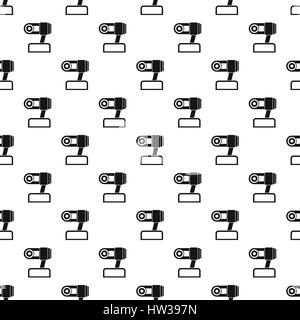Webcam pattern, simple style Stock Vector