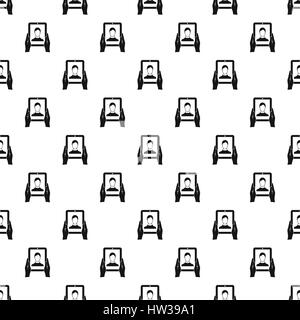 Man taking photo using tablet pattern simple style Stock Vector