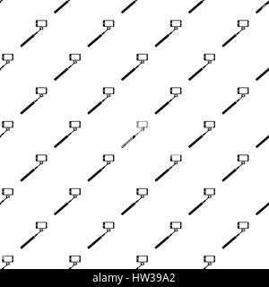 Selfie stick monopod pattern, simple style Stock Vector