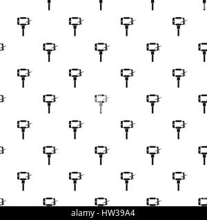Smartphone on a selfie stick pattern, simple style Stock Vector