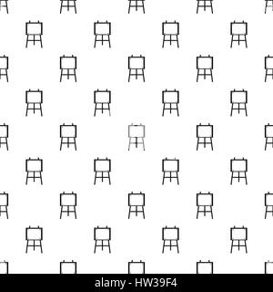 Easel for painter pattern, simple style Stock Vector