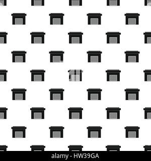 Garage pattern, simple style Stock Vector