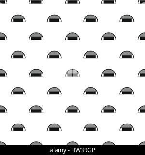 Round garage pattern, simple style Stock Vector