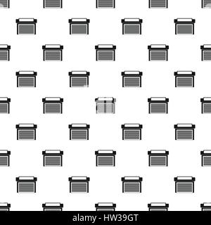 Garage with gate pattern, simple style Stock Vector