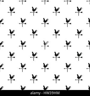 Weathervane rooster pattern, simple style Stock Vector