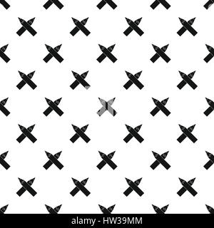 Pencils pattern, simple style Stock Vector