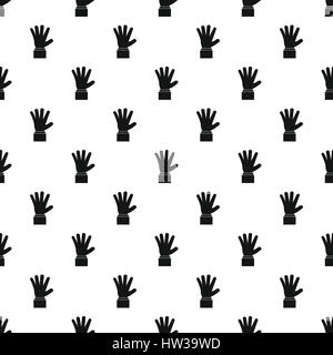 Palm up pattern, simple style Stock Vector