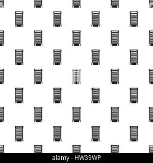 Fridge with drinks pattern, simple style Stock Vector