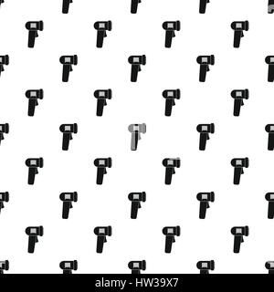 Barcode scanner pattern, simple style Stock Vector