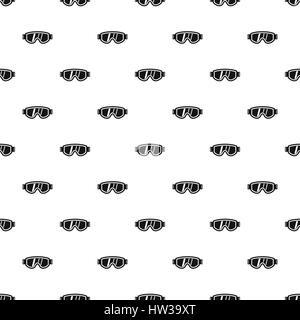 Glasses for snowboarding pattern, simple style Stock Vector