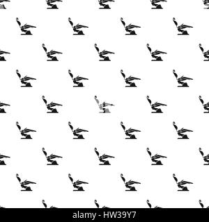 Dental chair pattern, simple style Stock Vector