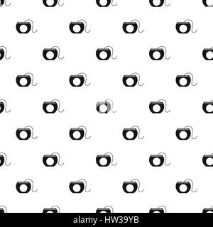 Dental floss pattern, simple style Stock Vector