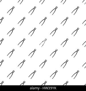 Forceps for removal teeth pattern, simple style Stock Vector